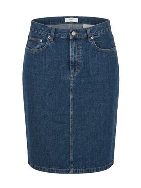 CALVIN KLIEN Dark Blue Denim Skirt